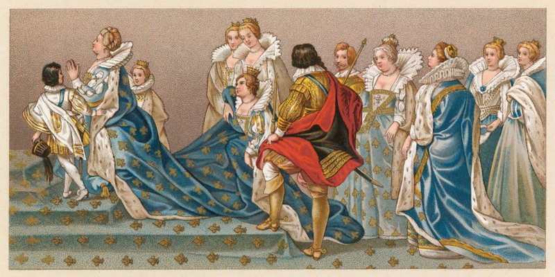 Costume francese XVI-XVII secolo da French School
