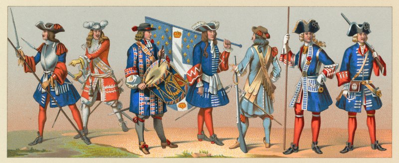 Costume francese XVII-XVIII secolo da French School