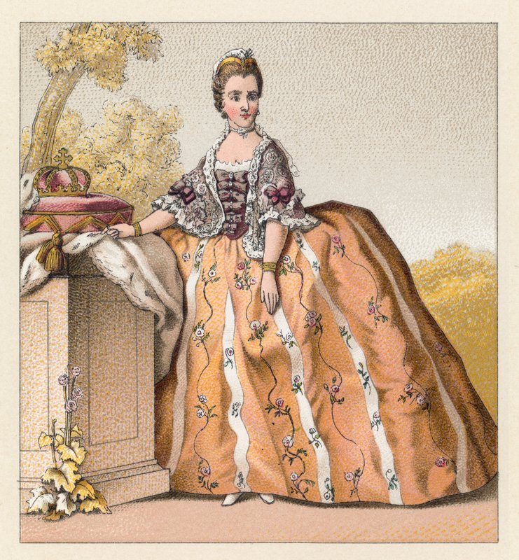 Costume francese del XVIII secolo da French School