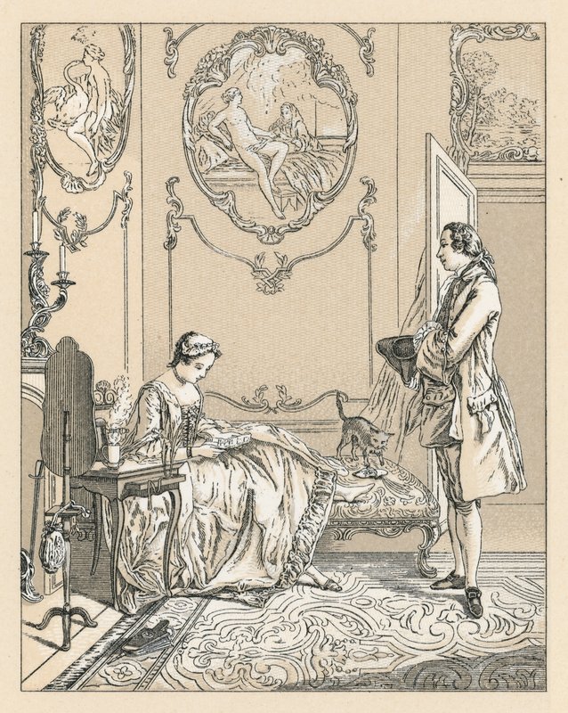 Costume francese del XVIII secolo da French School