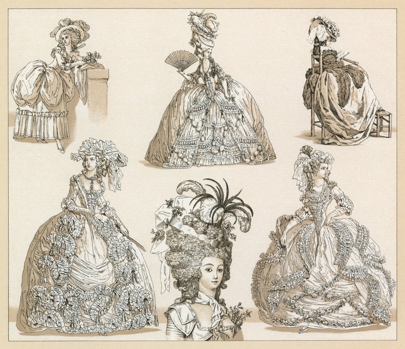 Francia XVIII secolo Costume da French School