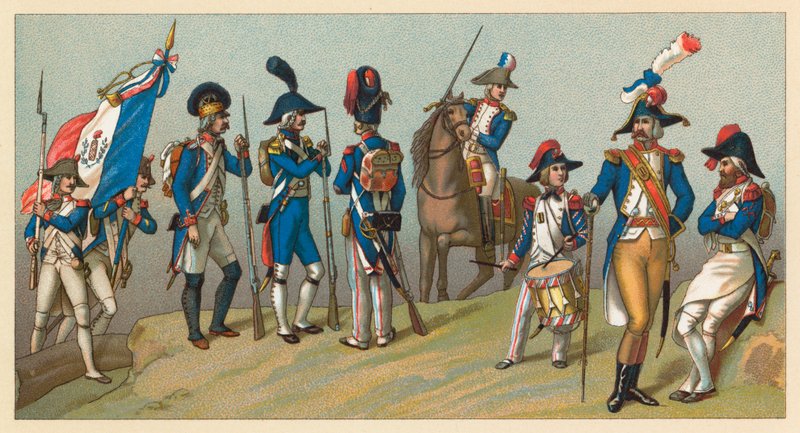 Costume francese del XVIII secolo da French School