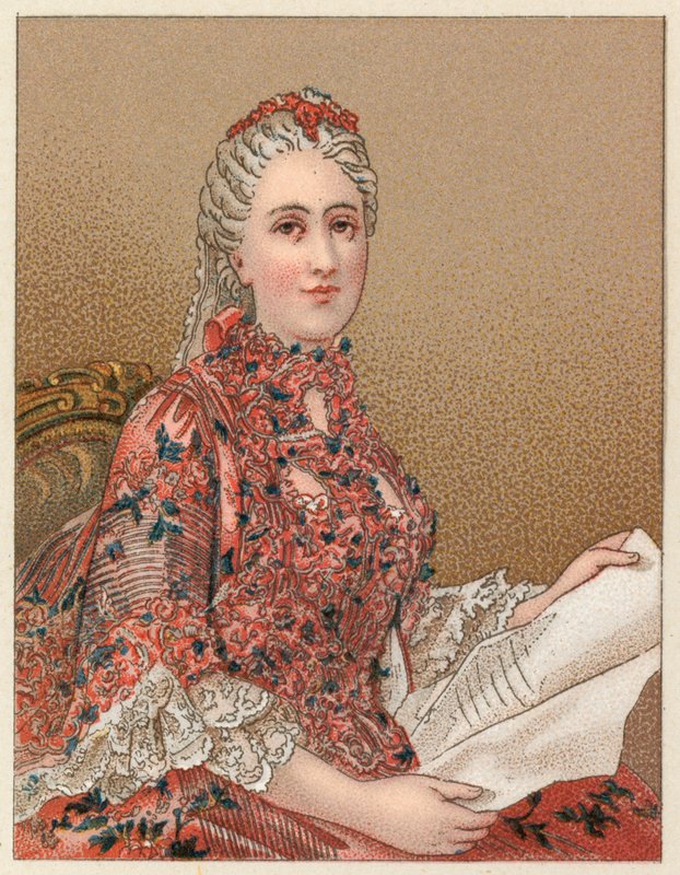 Costume del XVIII secolo in Francia da French School