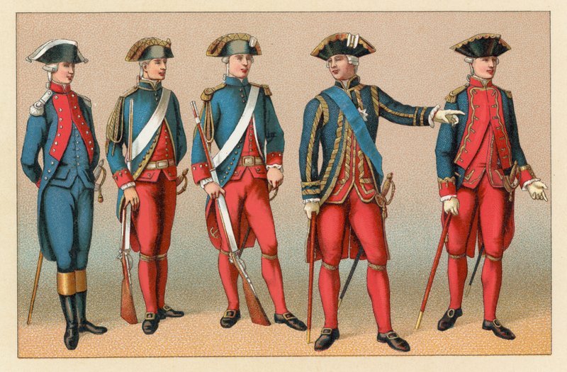Costume francese del XVIII secolo da French School