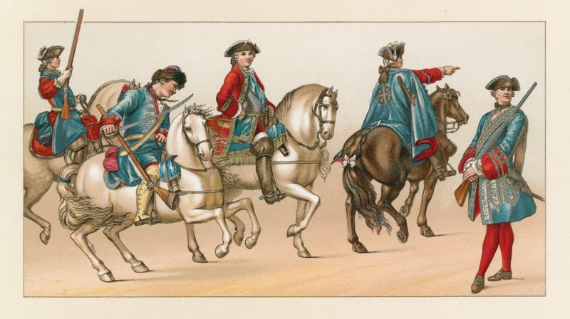 Costume francese del XVIII secolo da French School