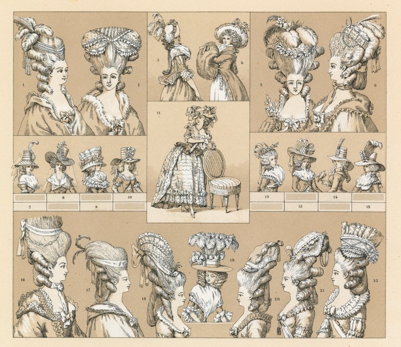 Costume francese del XVIII secolo da French School