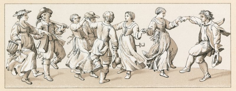Costume del XVII secolo francese da French School