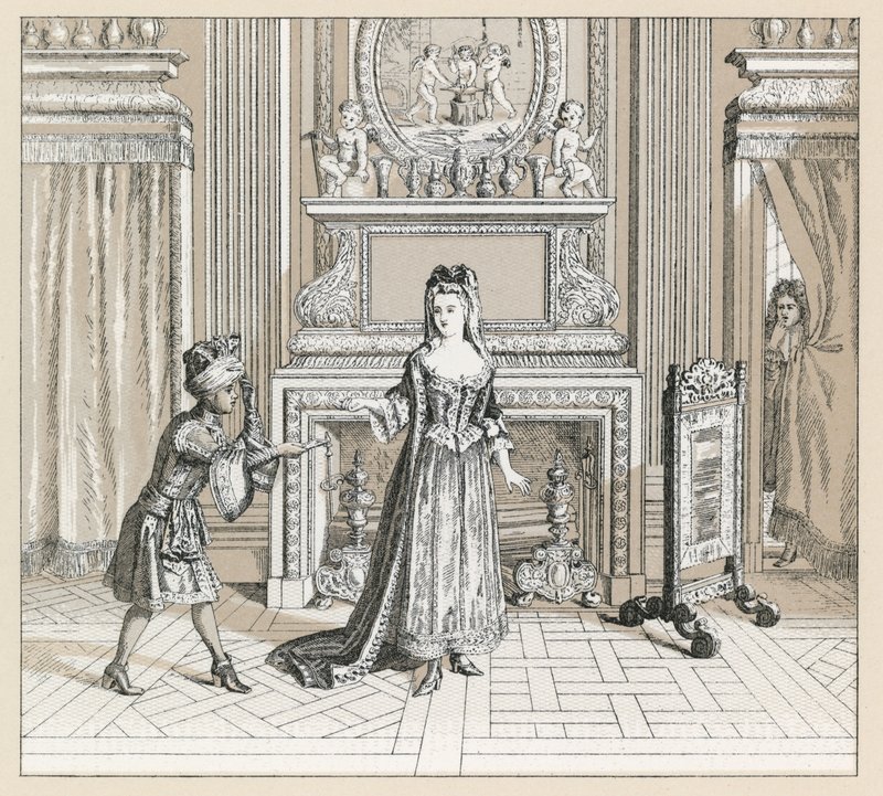 Costume francese del XVII secolo da French School