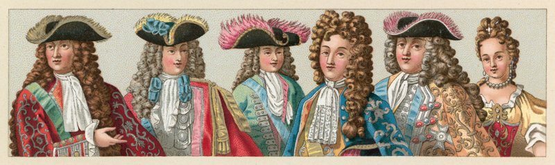 Costume francese del XVII secolo da French School
