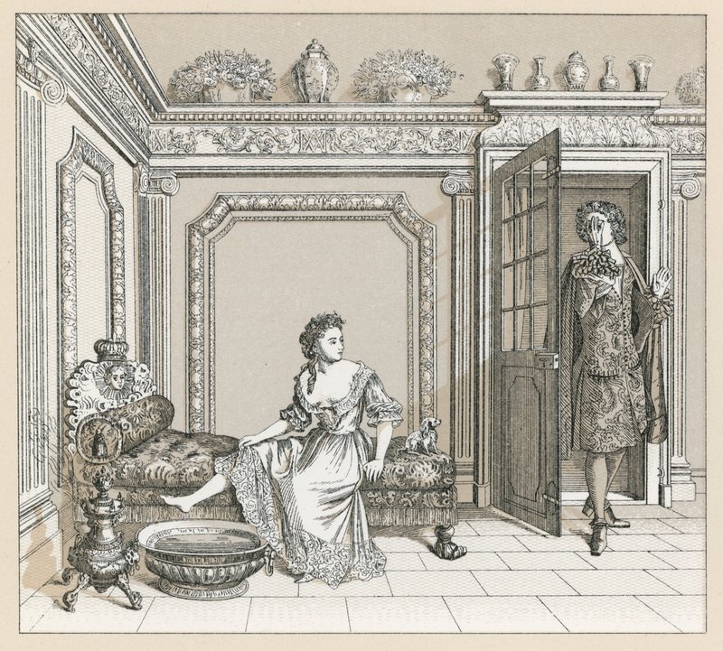 Costume del XVII secolo in Francia da French School