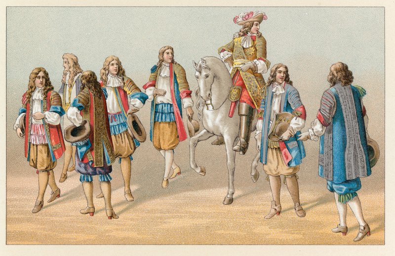 Costume francese del XVII secolo da French School