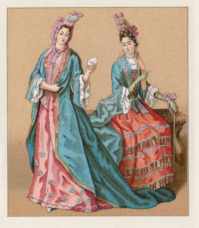 Costume francese del XVII secolo da French School
