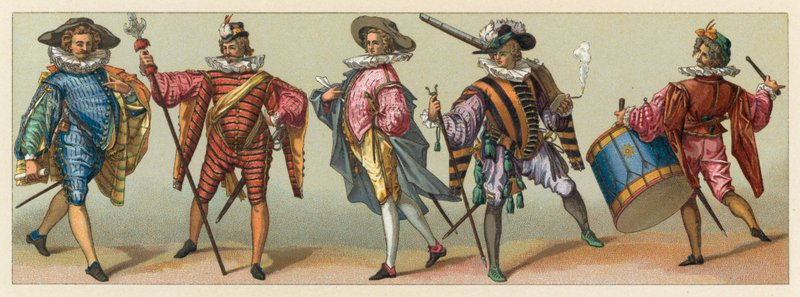 Costume francese del XVI secolo da French School