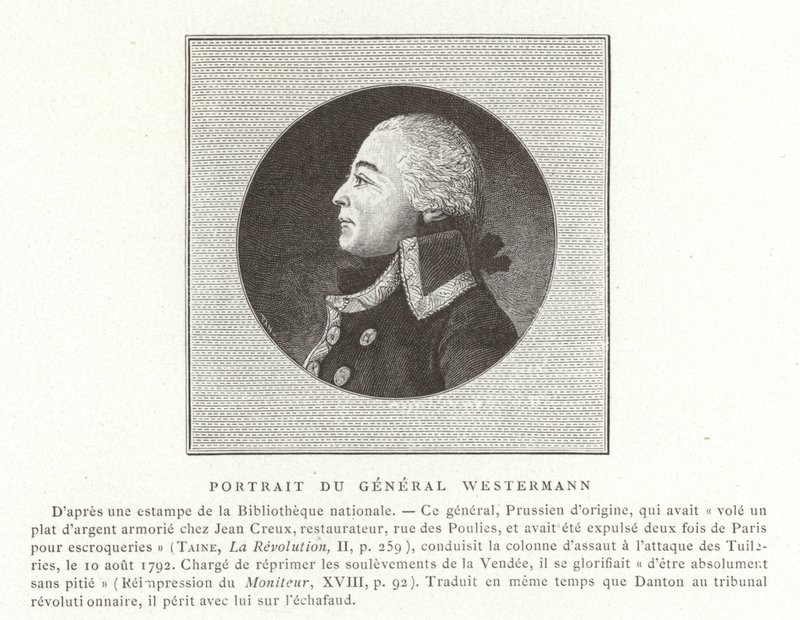 François Joseph Westermann, politico e generale francese delle guerre rivoluzionarie francesi da French School