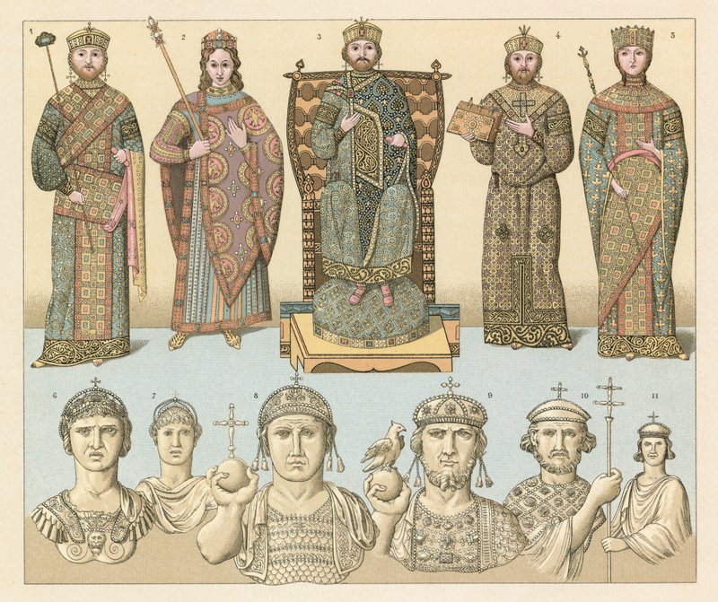 Costume bizantino franco da French School