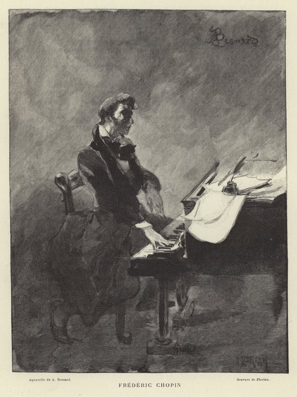 Frédéric Chopin, pianista e compositore polacco da French School