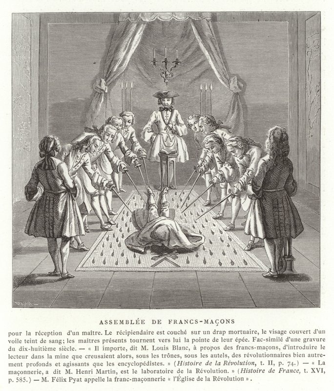 Riunione dei Massoni, XVIII secolo da French School