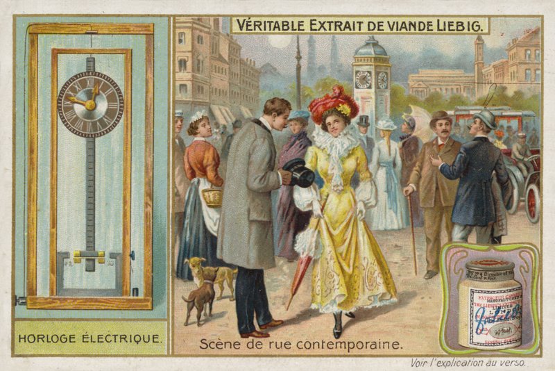 Estratto di carne francese (Bouillon), Scena tipica di strada da French School