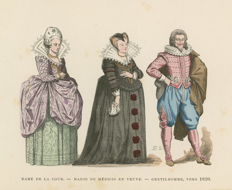 Costume francese, inizio XVII secolo da French School