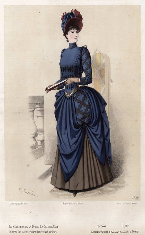 Tavola di moda francese, fine XIX secolo da French School
