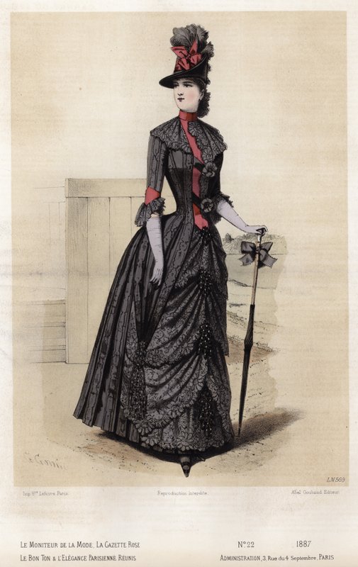 Tavola di moda francese, fine XIX secolo da French School