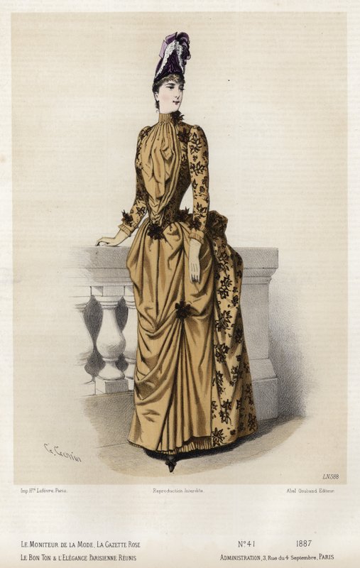 Tavola di moda francese, fine XIX secolo da French School