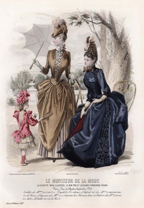 Tavola di moda francese, fine XIX secolo da French School