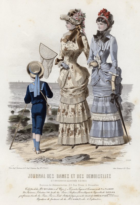 Tavola di moda francese, fine XIX secolo da French School