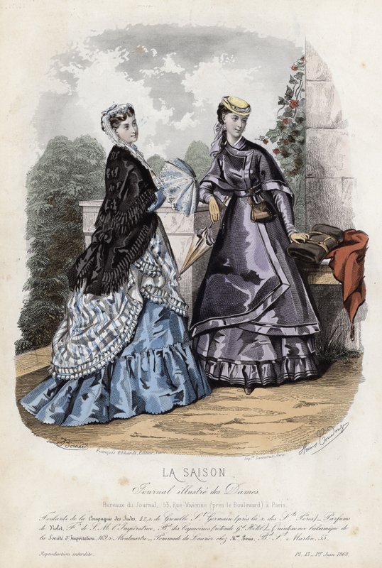 Tavola di moda francese, fine XIX secolo da French School