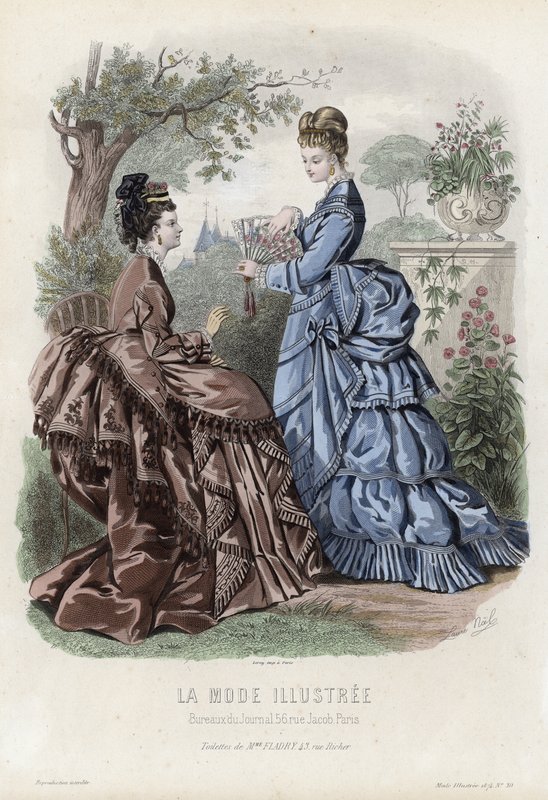 Tavola di moda francese, fine XIX secolo da French School