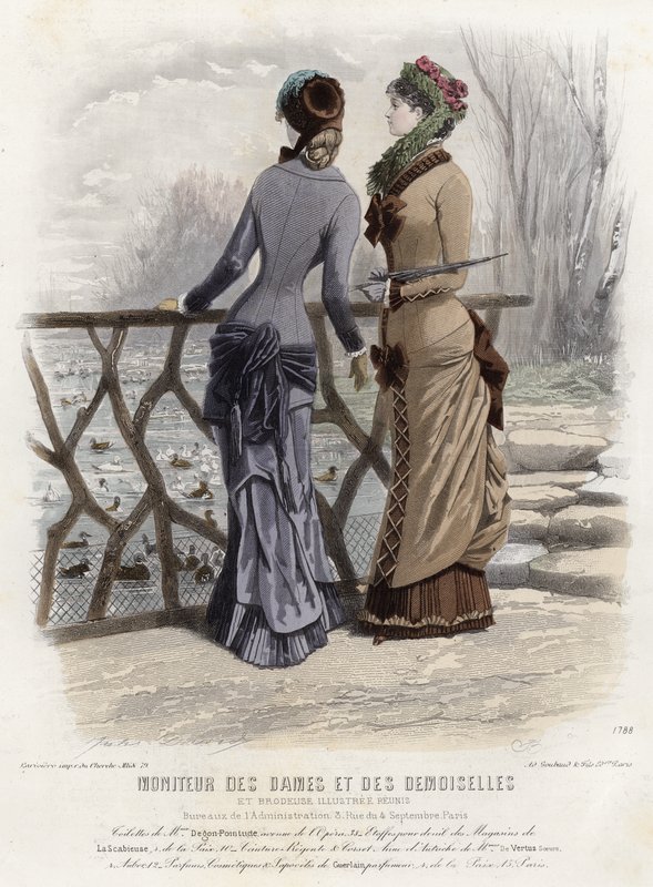 Tavola di moda francese, fine XIX secolo da French School