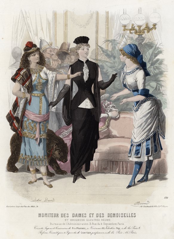 Tavola di moda francese, fine XIX secolo da French School