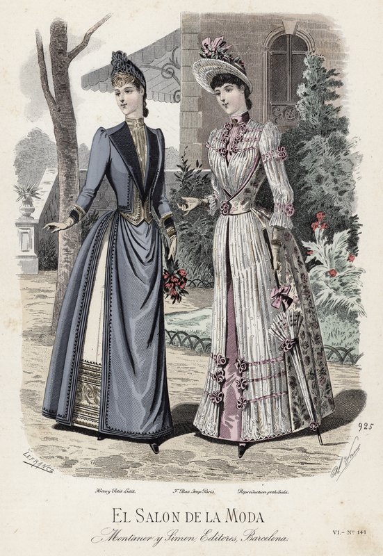 Tavola di moda francese, fine XIX secolo da French School