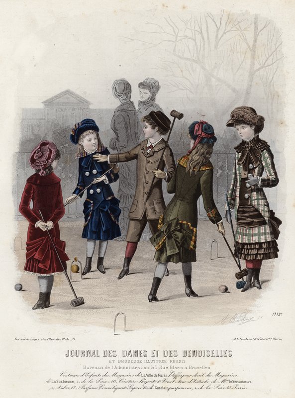 Tavola di moda francese, fine XIX secolo da French School