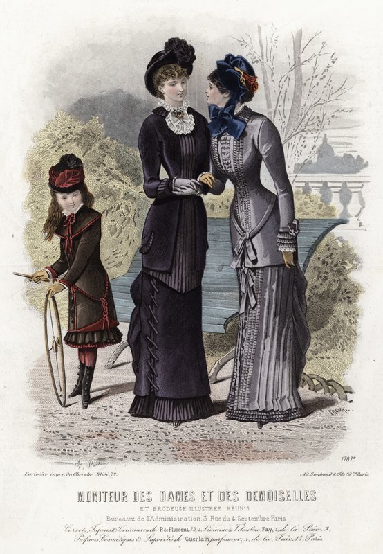 Tavola di moda francese, fine XIX secolo da French School