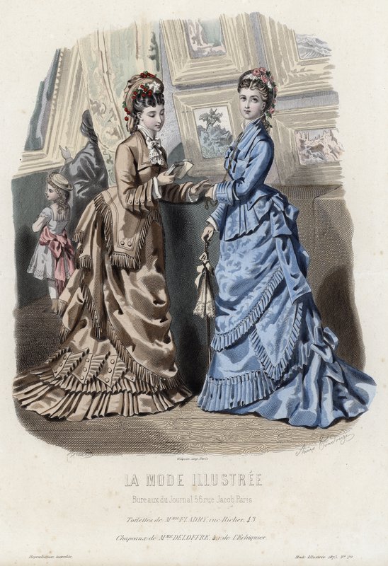 Tavola di moda francese, fine XIX secolo da French School