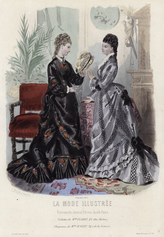 Tavola di moda francese, fine XIX secolo da French School