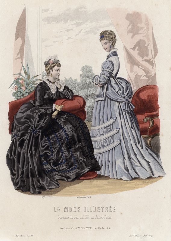 Tavola di moda francese, fine XIX secolo da French School