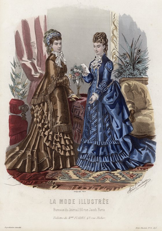 Tavola di moda francese, fine XIX secolo da French School
