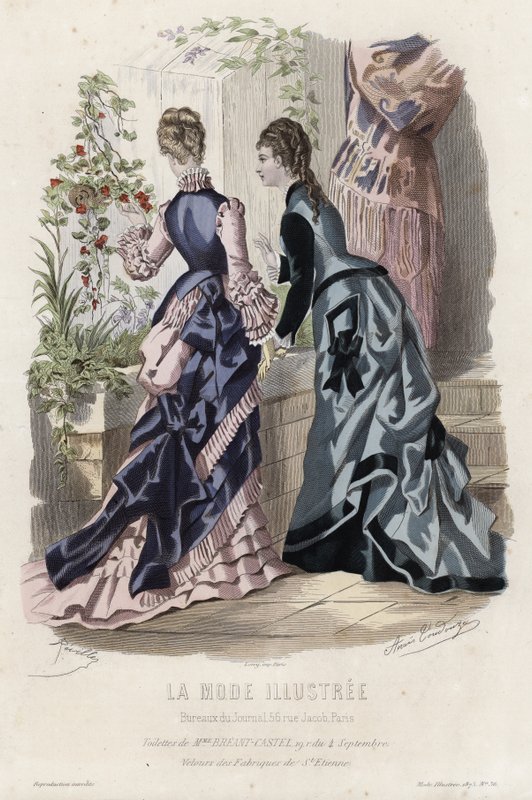 Tavola di moda francese, fine XIX secolo da French School