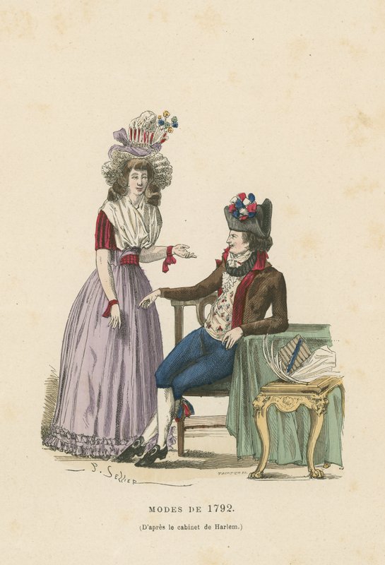 Mode francesi del 1792 da French School