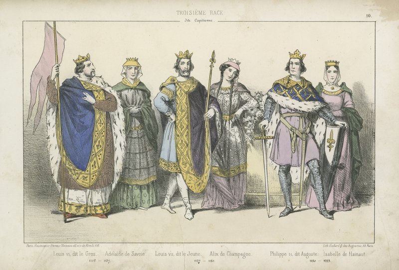 Re e regine francesi del XII e XIII secolo da French School