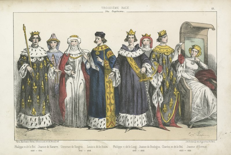 Re e regine francesi del XIII e XIV secolo da French School