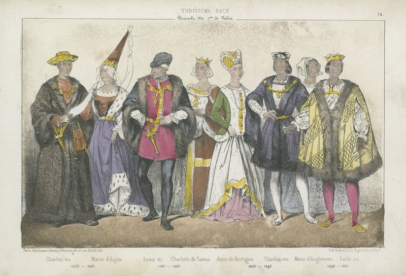 Re e regine francesi del XV e XVI secolo da French School