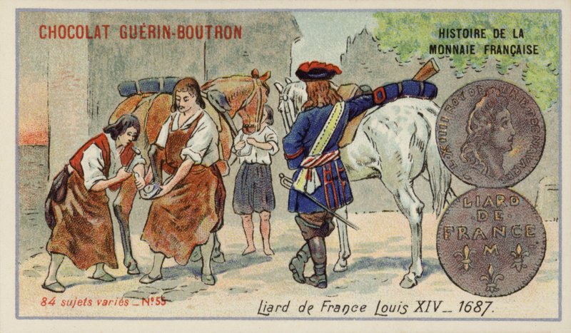 Liard francese del regno di Luigi XIV da French School