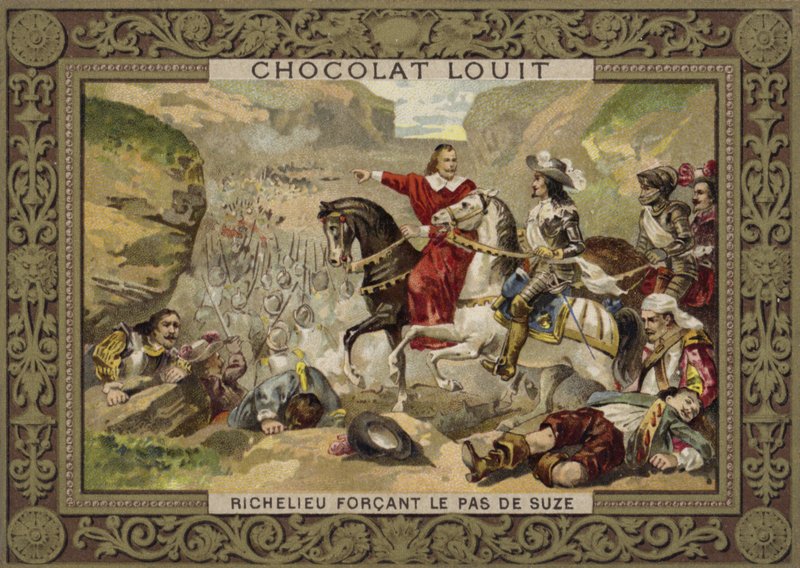 Truppe francesi comandate dal Cardinale Richelieu forzano il passo a Suza, Savoia, 1629 da French School