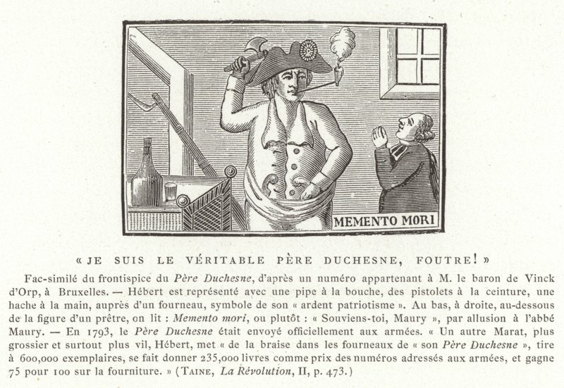 Frontespizio di Le Père Duchesne, 1790s da French School