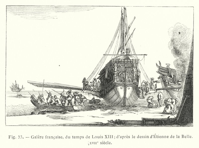 Galea francese, del tempo di Luigi XIII; secondo il disegno di Etienne de la Belle, XVII secolo da French School
