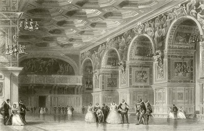 Galleria di Enrico II, Fontainebleau da French School