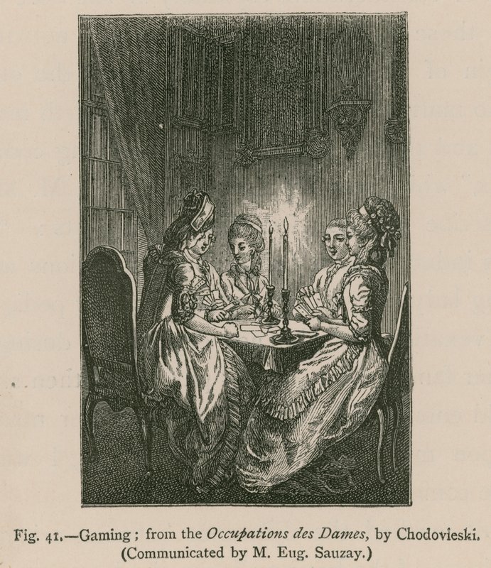 Gioco; dalle Occupations des Dames, di Chodovieski da French School